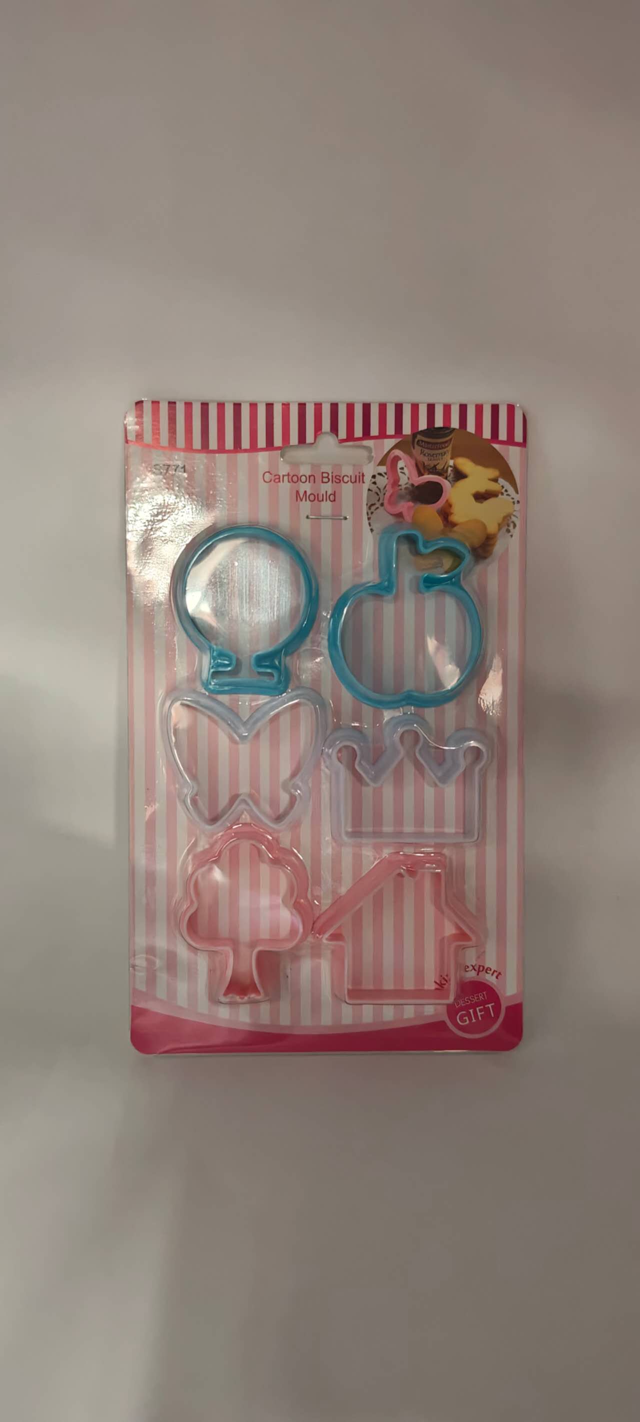 Juego de cortadores de galletas con figuras variadas (x20)