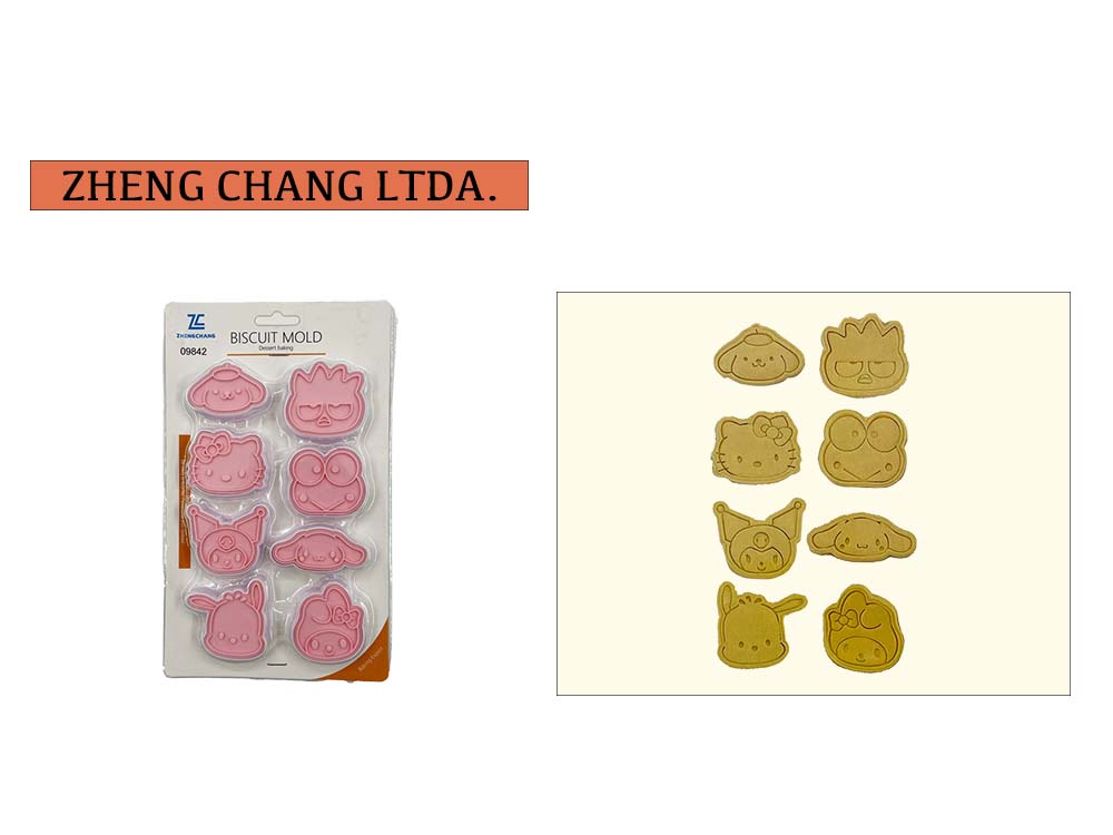 Juego de sellos cortadores de galletas con caritas (x12)