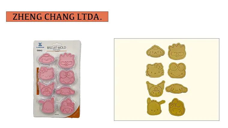 Juego de sellos cortadores de galletas con caritas (x12) 1