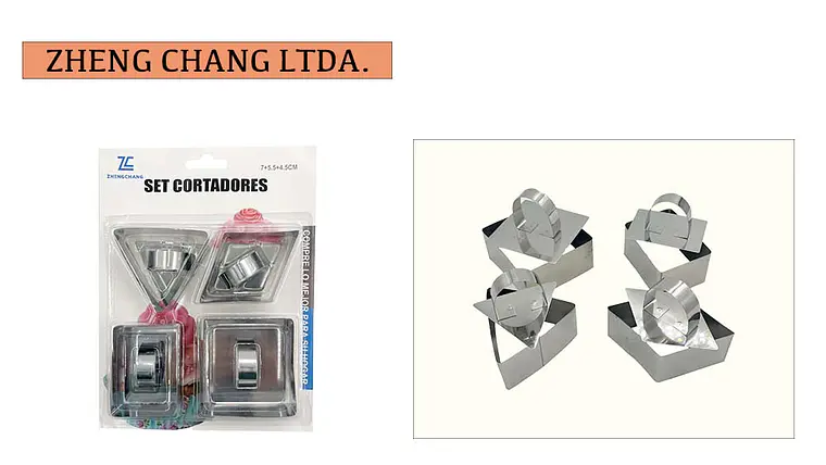 Juego de 4 cortadores geométricos con asa (x12) 1