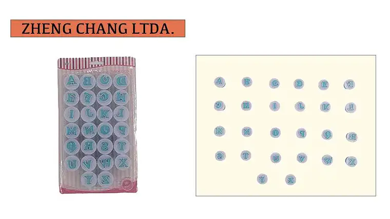 Juego de moldes de letras para chocolate y repostería (x6) 1