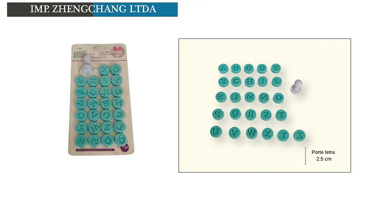 Juego de cortadores de letras mayúsculas con expulsor (x12) 1