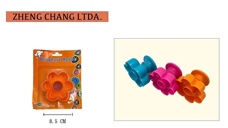 Cortador de donas con forma de flor, 8,5 cm (x12) 1