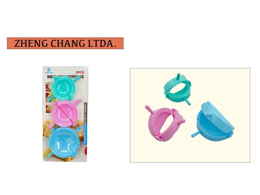 Juego de 3 moldes de colores para empanadas (x12)