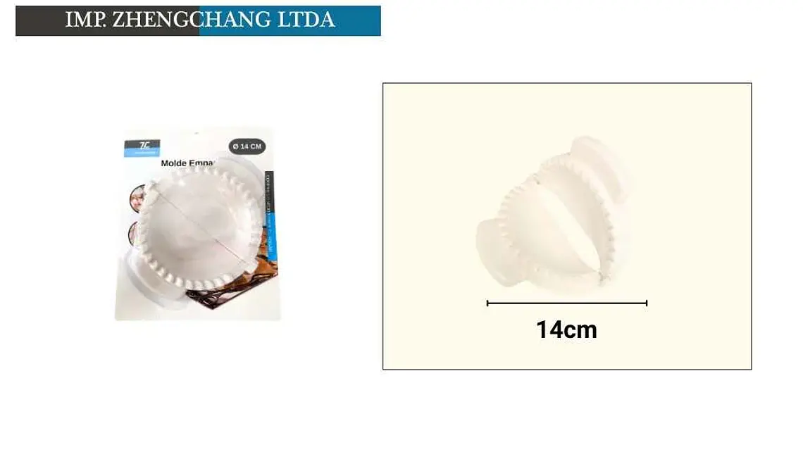 Molde plegable para empanadas, 14 cm (x12) 1