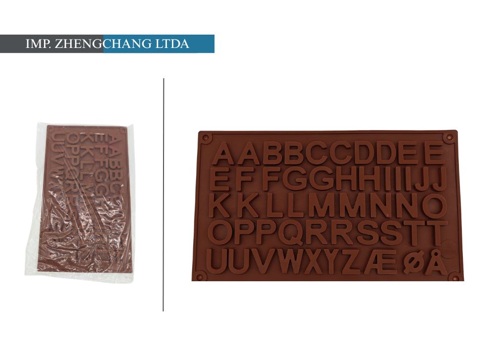 Molde para chocolates con letras del abecedario (x12)
