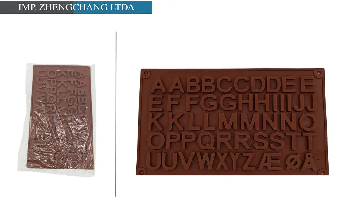 Molde para chocolates con letras del abecedario (x12) 1