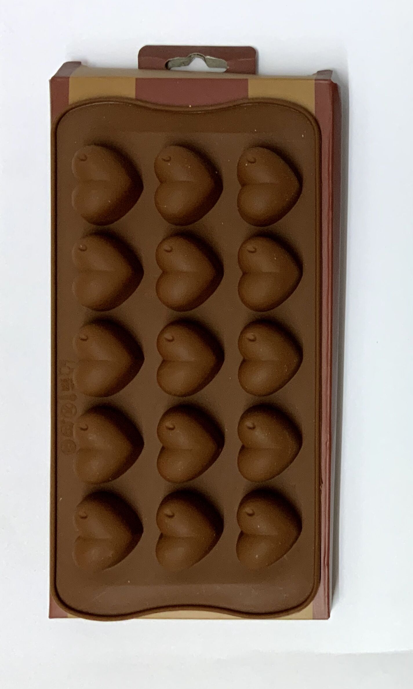 Molde para chocolates con forma de corazón (x12)