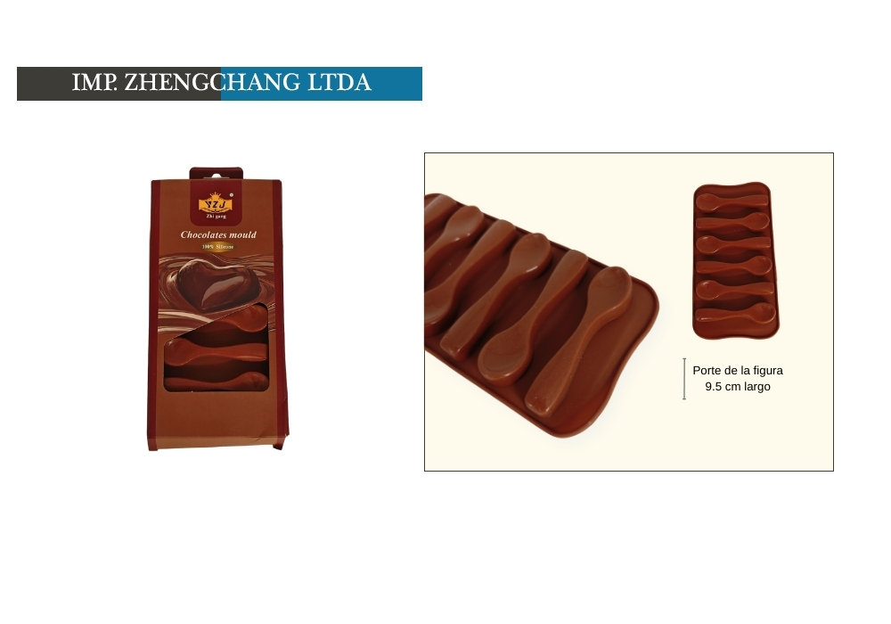 Molde para chocolates con forma de cucharita (x12)