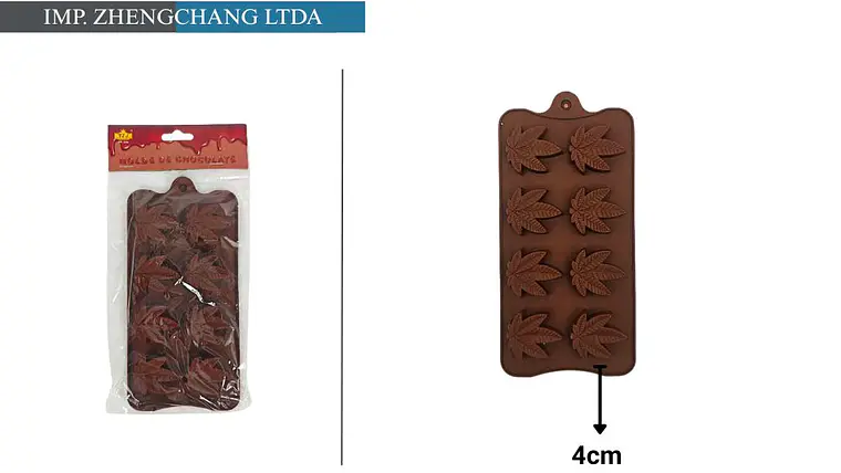 Molde para chocolates con forma de hoja (x12) 1