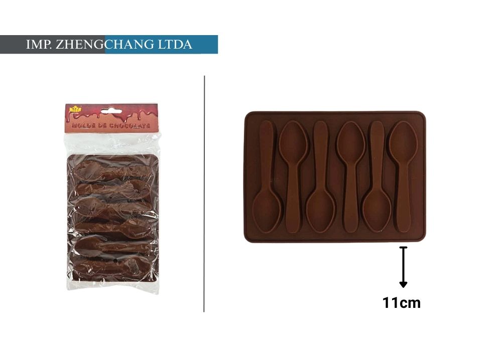 Molde para chocolates con forma de cuchara (x12)