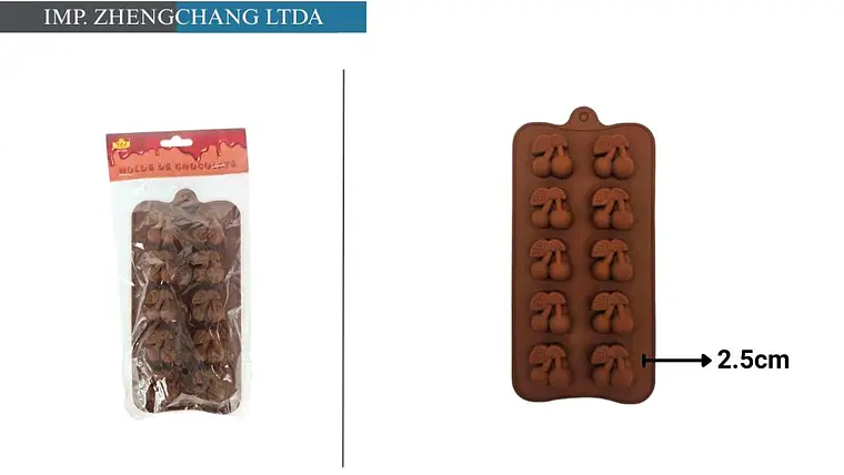 Molde para chocolates con forma de cerezas (x12) 1