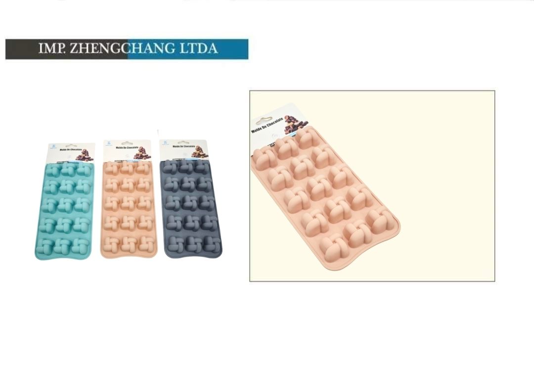 Molde de silicona para chocolates con ositos (x12)