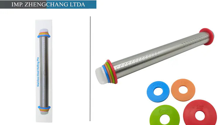 Rodillo metálico con anillos para ajustar el grosor (x10) 1
