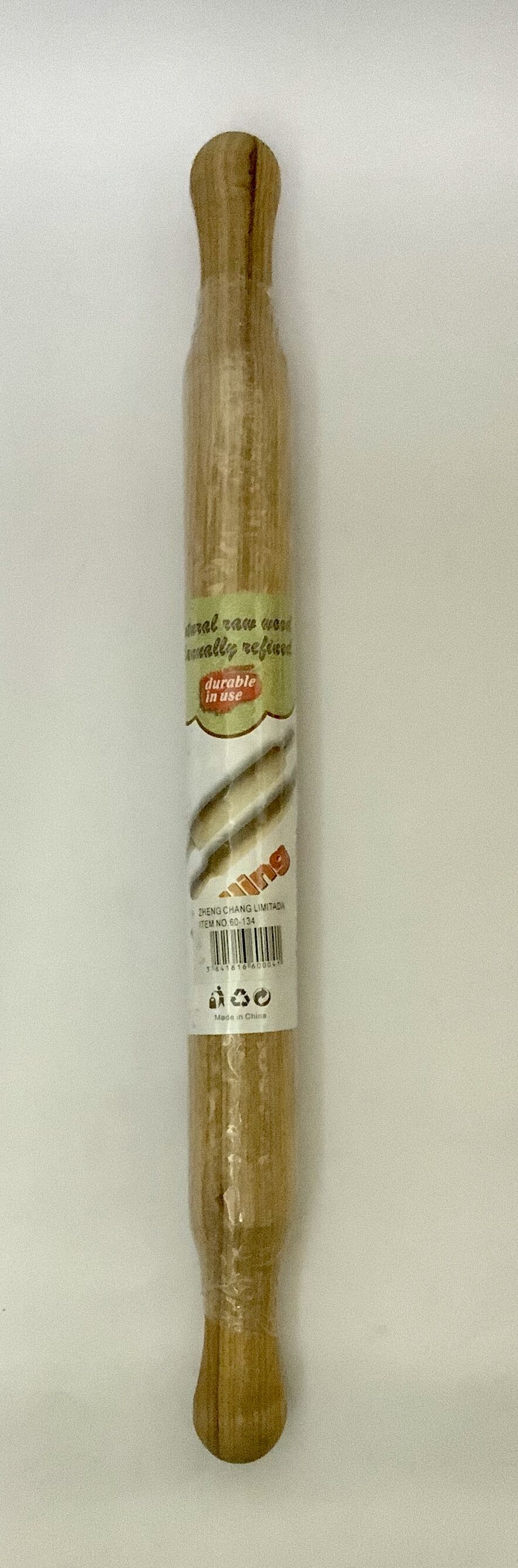 Rodillo mediano de madera con mangos (x6)