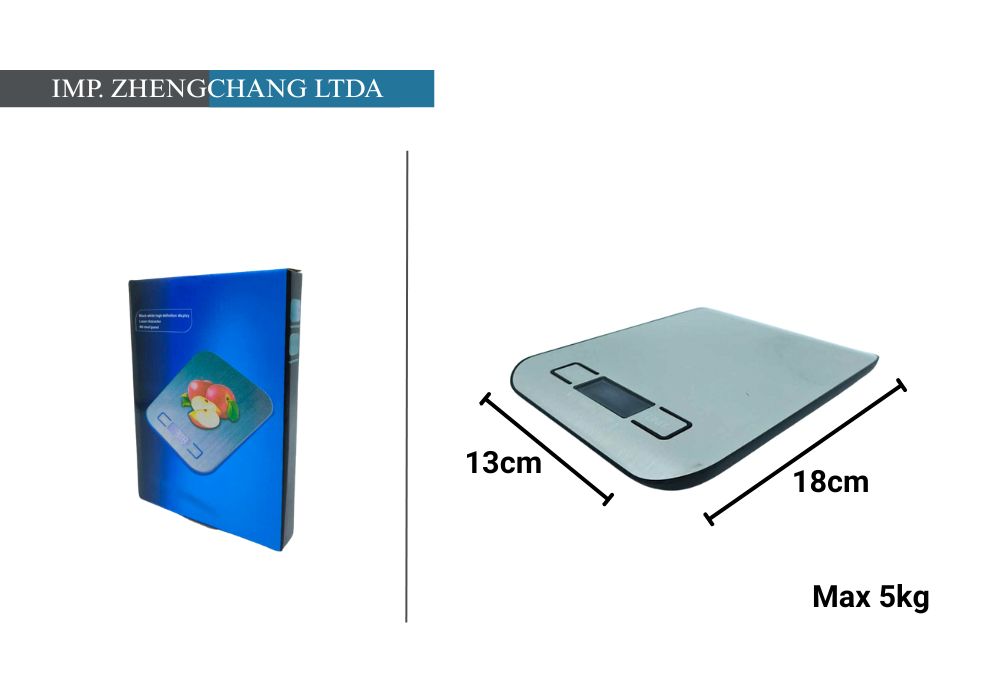 Balanza digital plana de cocina, 5 kg (x10)