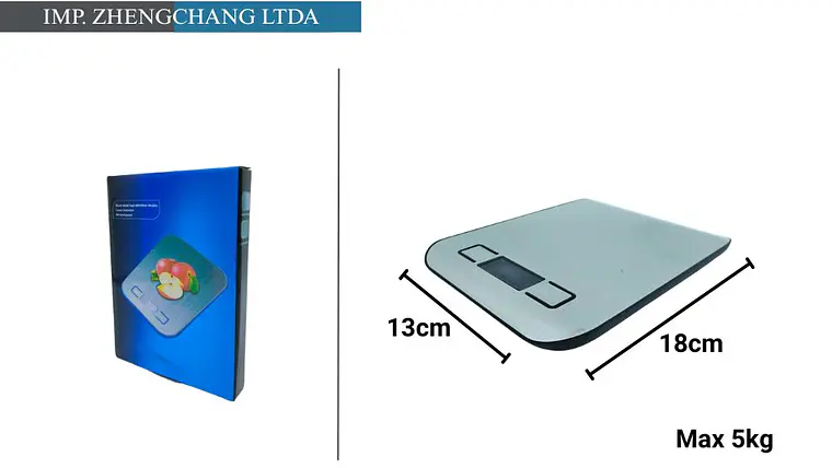 Balanza digital plana de cocina, 5 kg (x10) 1