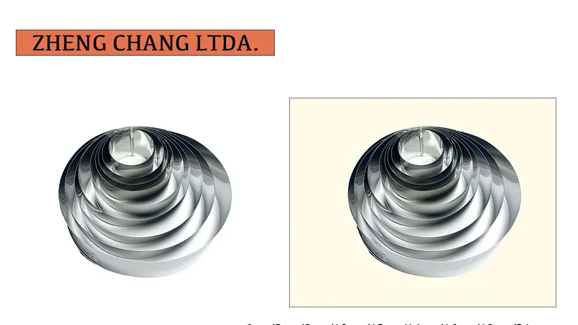 Juego de aros redondos para mousse de tamaños variados (x6) 1