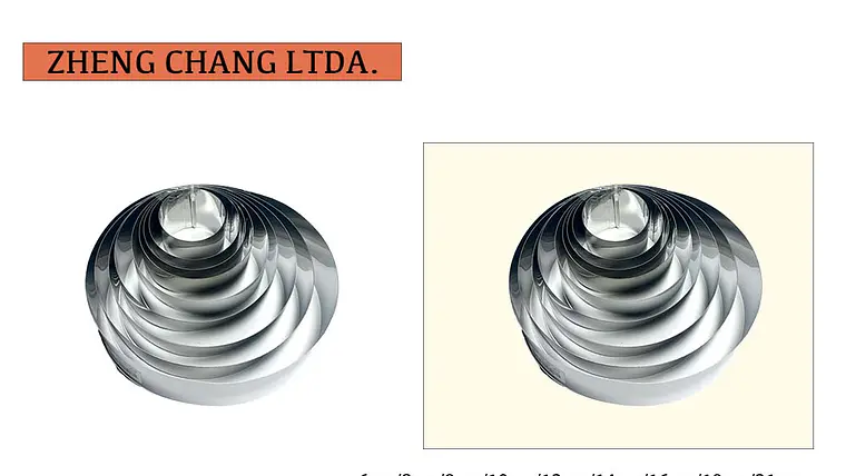 Juego de aros redondos para mousse de tamaños variados (x6) 1