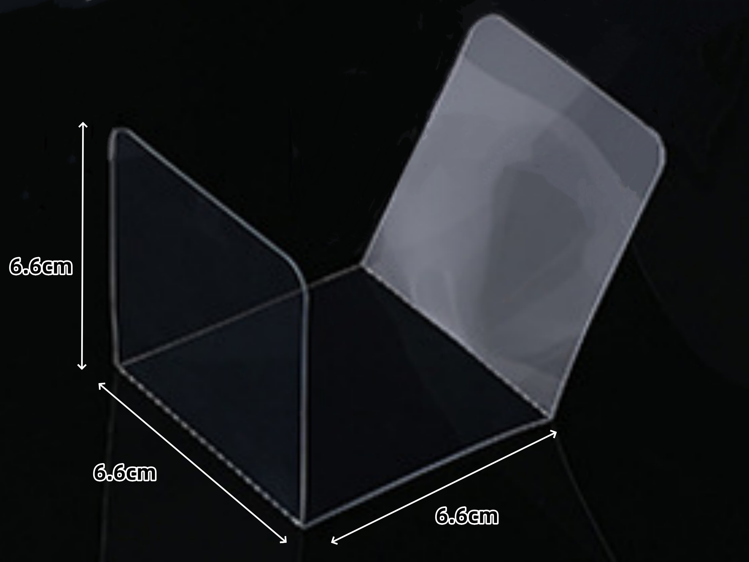 Banda cuadrada para postres, 6,6 × 6,6 × 6,6 cm (x5)