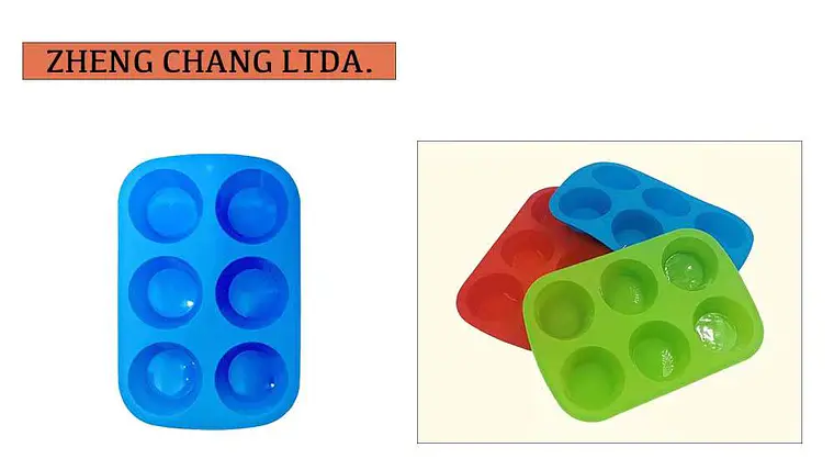 Molde de silicona para cupcakes, 6 cavidades (x12) 1