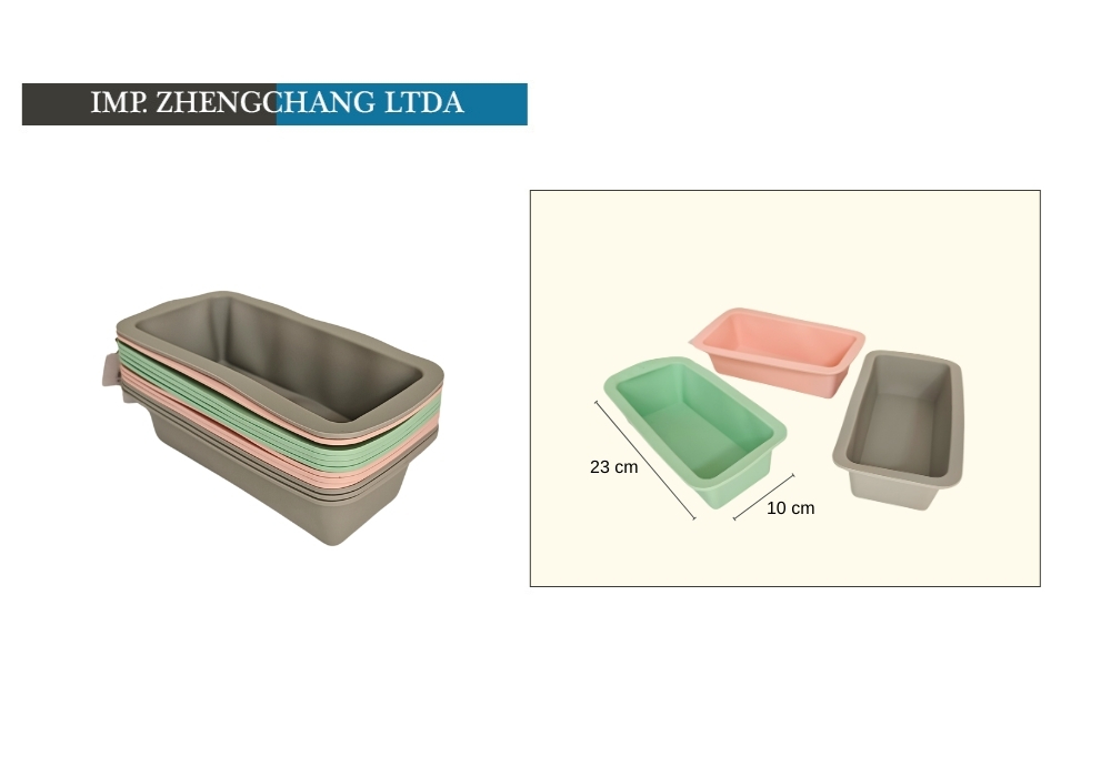 Molde rectangular de silicona para pan, 23 × 10 cm (x12)
