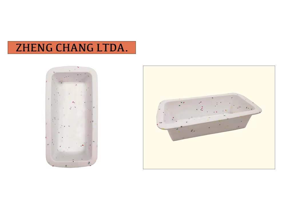 Molde rectangular de silicona para pan, diseño moteado (x12)