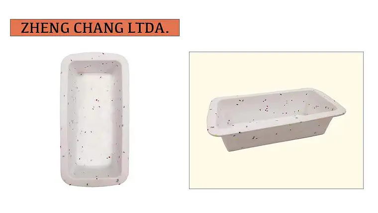 Molde rectangular de silicona para pan, diseño moteado (x12) 1