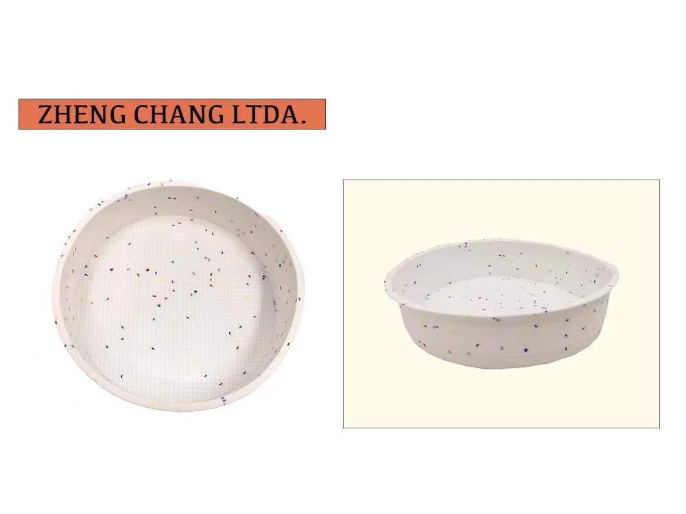 Molde redondo de silicona para torta, diseño moteado (x12)