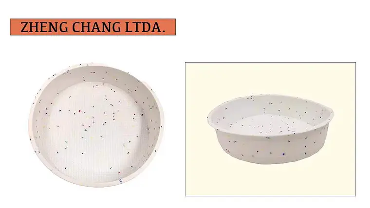 Molde redondo de silicona para torta, diseño moteado (x12) 1