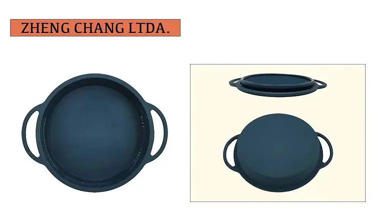 Molde redondo de silicona con asas, 20 cm (x12) 1