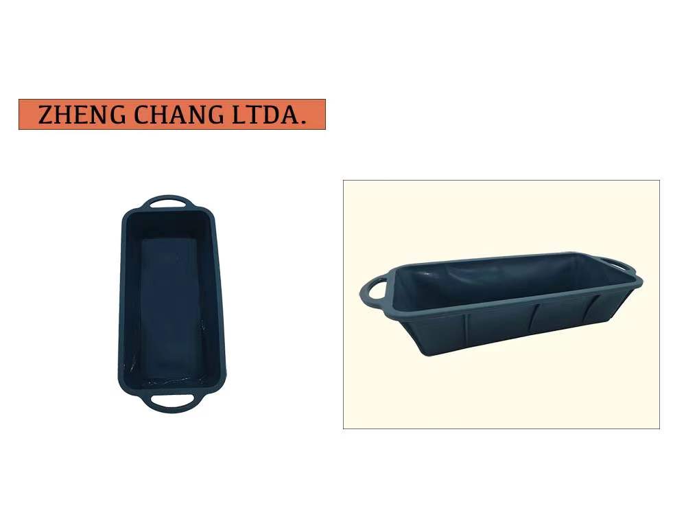 Molde rectangular de silicona para pan con asas (x12)