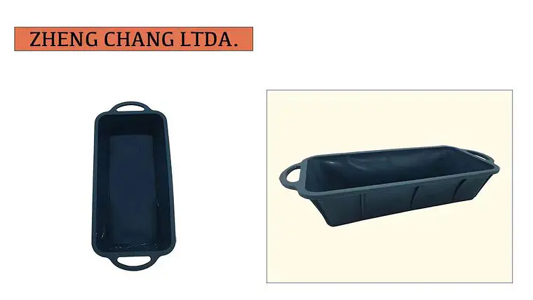 Molde rectangular de silicona para pan con asas (x12) 1