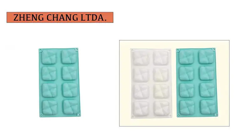 Molde de silicona con 8 cuadrados geométricos (x12) 1