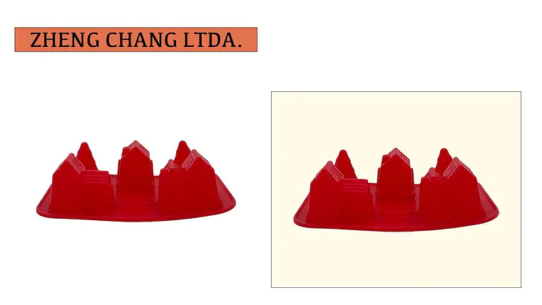 Molde de silicona con figuras de casas navideñas (x12) 1