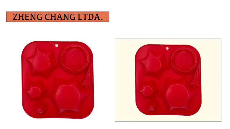 Molde de silicona con figuras navideñas variadas (x12) 1