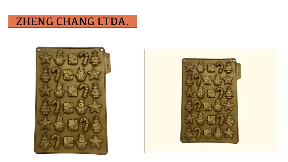 Molde para chocolate con pequeñas figuras navideñas (x12) 1