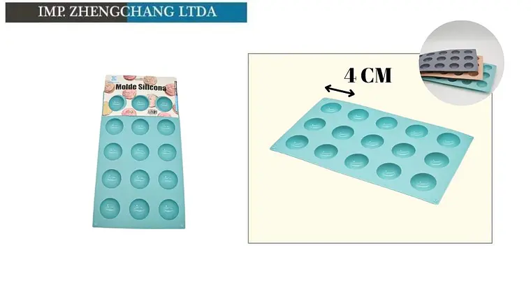Molde de silicona con 15 semiesferas de 4 cm (x12) 1