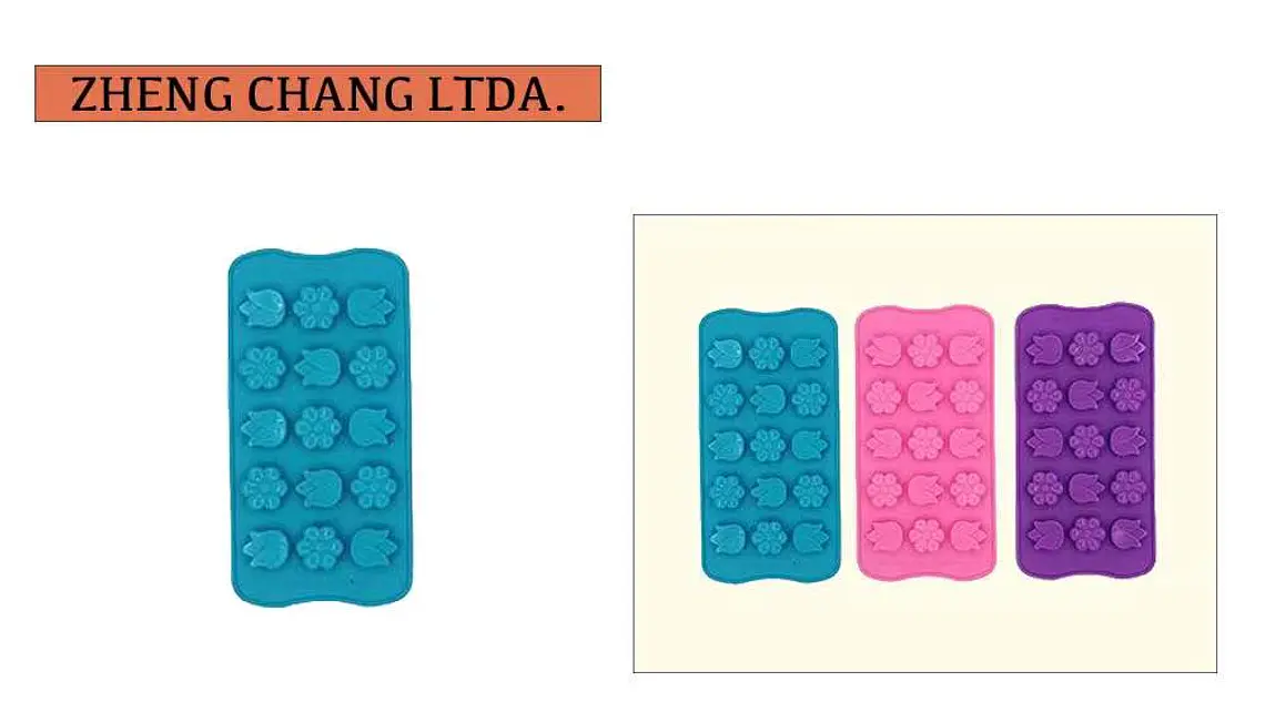 Molde de silicona con flores pequeñas para postres (x12) 1