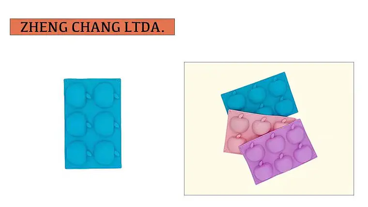 Molde de silicona con 6 manzanas para postres (x12) 1