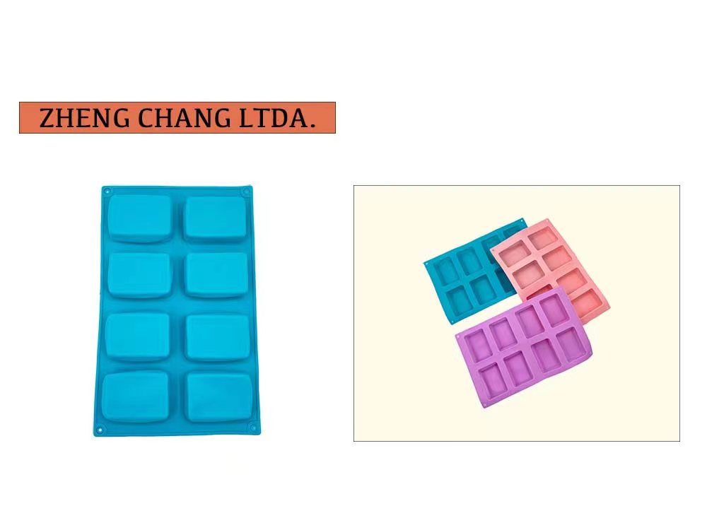 Molde de silicona con 8 cavidades rectangulares (x12)