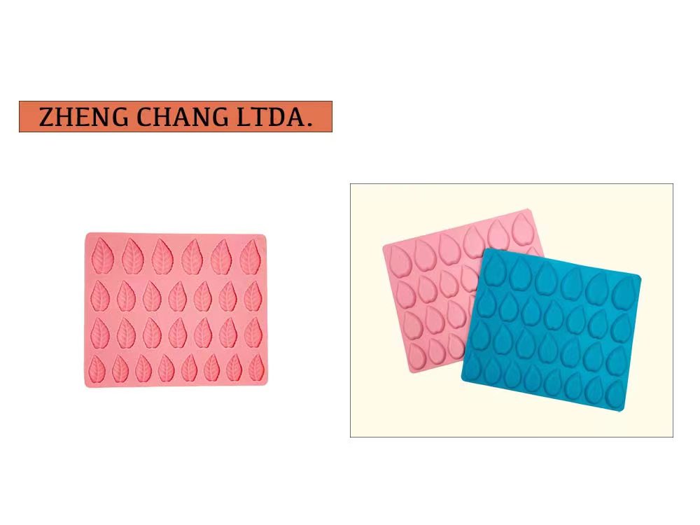 Molde de silicona con hojas pequeñas para chocolate (x12)