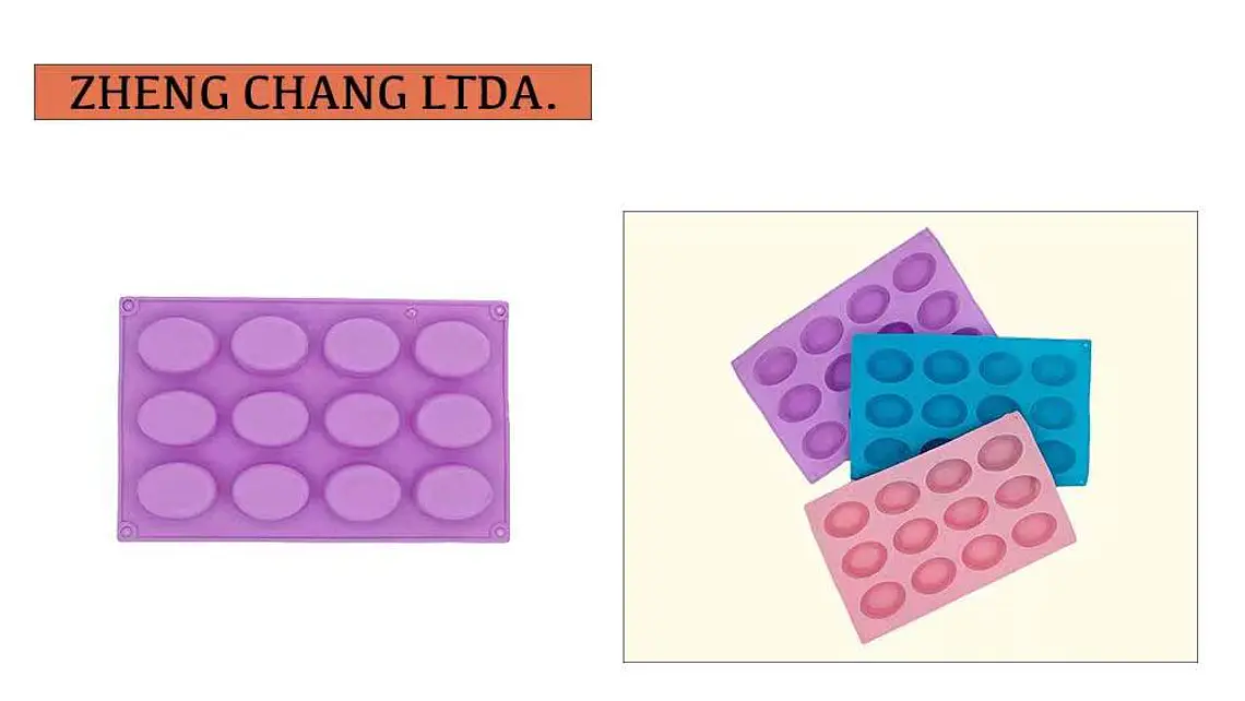 Molde de silicona con 12 cavidades ovaladas (x12) 1