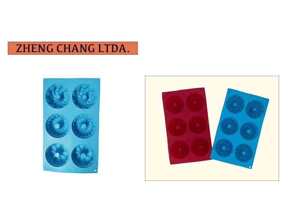 Molde de silicona con 6 minirosquillas decorativas (x12)