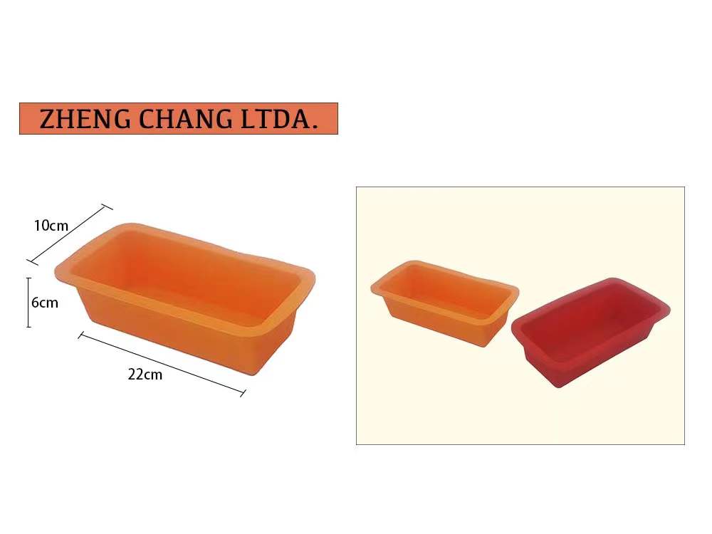 Molde rectangular de silicona para pan (x12)