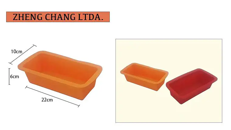 Molde rectangular de silicona para pan (x12) 1