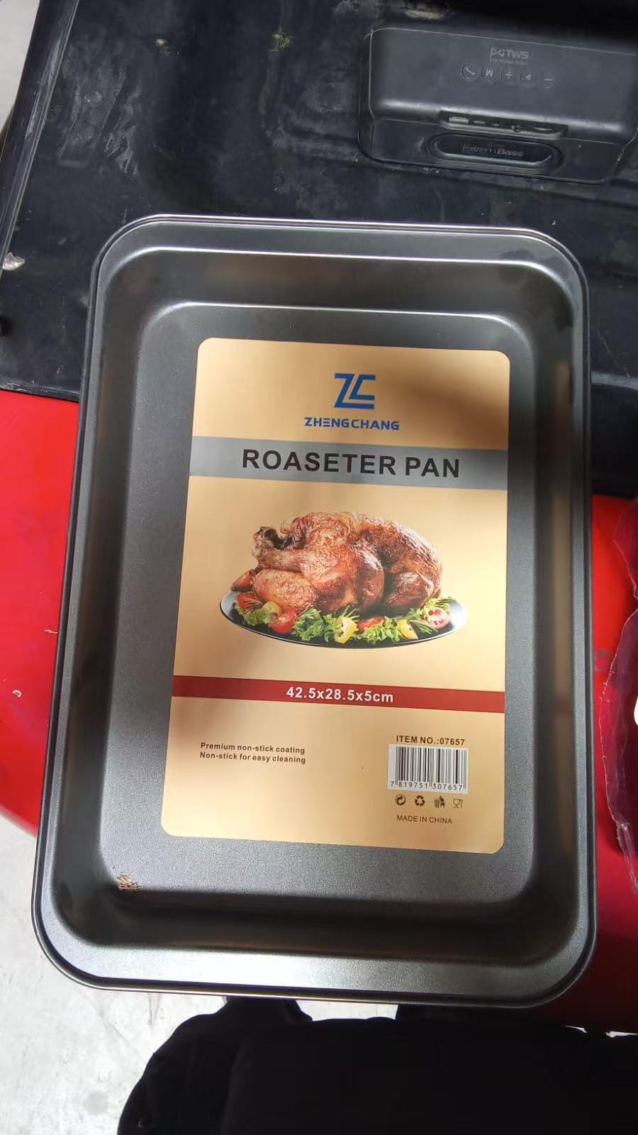 Bandeja rectangular para horno, 42,5 × 28,5 × 5 cm (x10)