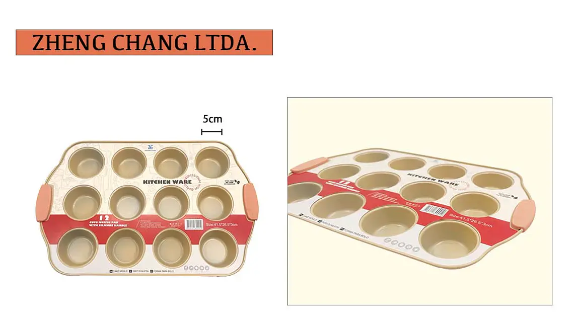 Molde con asas para 12 cupcakes (x6) 1