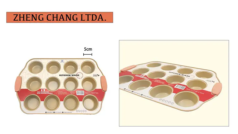 Molde con asas para 12 cupcakes (x6) 1