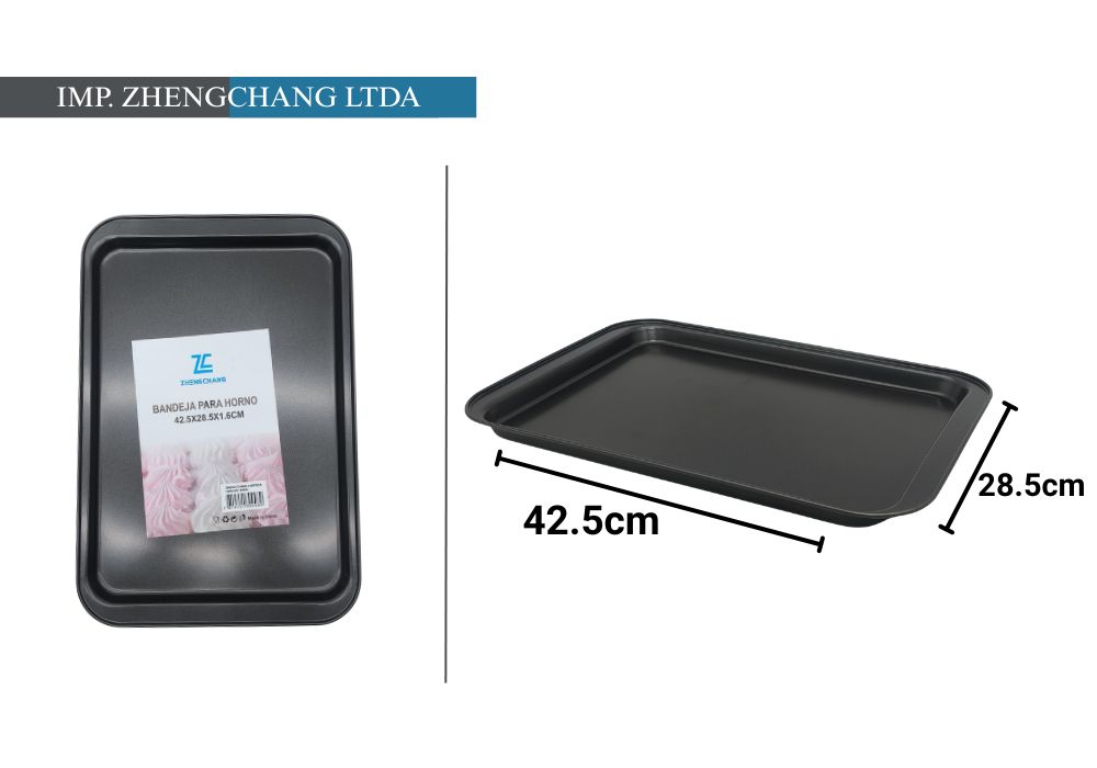 Bandeja rectangular plana para horno, 42,5 × 28,5 cm (x10)